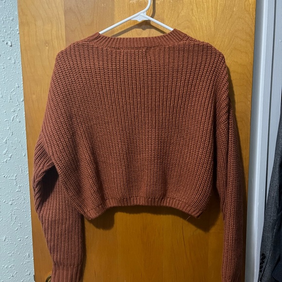 Elodie Women's Warm Copper Knit Sweater - Picture 5 of 5